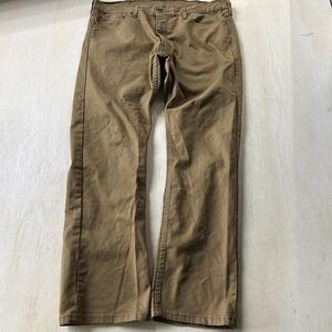 Levis 513 Jeans Mens 38x30 Brown Denim Slim Straight 5 Pocket Casual Pants